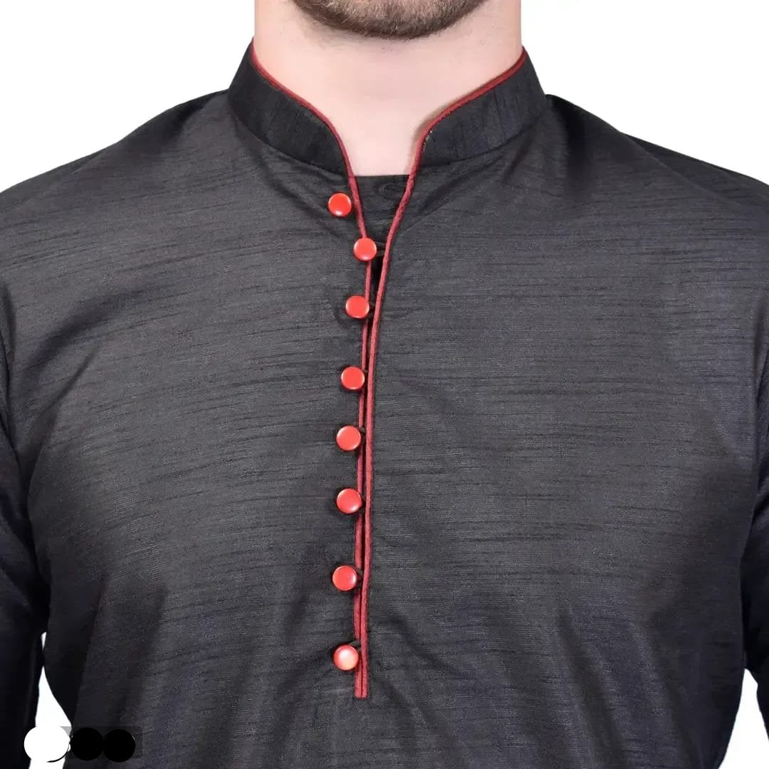 Stylish Silk Kurta & Bottom Set for Men
Size: M, L, XL, XXL
 Color:  White
 Fabric:  Silk
 Type:  Kurta Sets
 Style:  Solid
 Design Type:  Kurta & Bottom Sets
This stylish silk kurta and bottom set for men combines comfort and elegance. Made from high-quality silk, it offers a luxurious feel and drapes effortlessly on the body. The intricate design and vibrant colors make it a perfect choice for any occasion. Upgrade your traditional wardrobe with